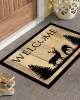 Cross-border doormat, factory wholesale, Amazon entryway mat, Welcome series stain-resistant mat.