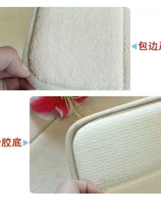 Wave-embossed coral fleece floor mats, absorbent bathroom doormats, wholesale Wave-embossed coral fleece floor mats, absorbent bathroom doormats, wholesale