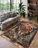 Cross-border temu new Nordic butterfly floral rug, stain-resistant and wear-resistant doormat, easy-care large rug for the living room sofa Cross-border temu new Nordic butterfly floral rug, stain-resistant and wear-resistant doormat, easy-care large rug for the living room sofa