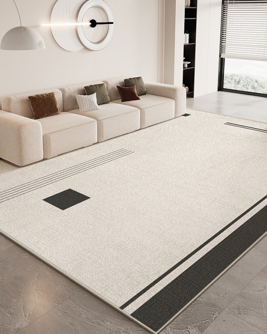 Living room carpets, stain-resistant and easy-care, Nordic-lined, non-slip, wear-resistant crystal velvet carpets, home insulation and warmth Living room carpets, stain-resistant and easy-care, Nordic-lined, non-slip, wear-resistant crystal velvet carpets, home insulation and warmth