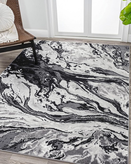 Cross-border Nordic abstract marble carpet, non-slip, stain-resistant, easy-to-care sofa rug for the living room, bedroom, decorative bedside rug.