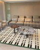 Wabi-sabi style living room rug, imitation cashmere non-slip carpet, luxurious large-area, full-coverage home bedroom bedside rug Wabi-sabi style living room rug, imitation cashmere non-slip carpet, luxurious large-area, full-coverage home bedroom bedside rug