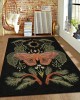 American retro animal carpet, living room decorative wall-to-wall rug, stain-resistant and wear-resistant area rug for bedroom bedside rug