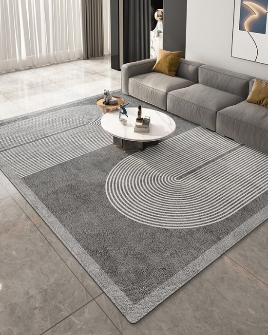 Nordic minimalist decorative carpet, home living room, non-slip, stain-resistant, easy-care sofa coffee table blanket, available for shipping.