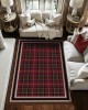 TEMU cross-border Christmas-style carpet for the living room, durable and stain-resistant, coffee table rug, bedroom, non-slip cooling rug.