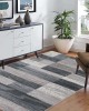 Simple and creative Geometric print carpet, non-slip, stain-resistant, and easy-care carpet for the living room.
