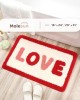 Cross-border Valentine's Day shaped faux cashmere floor mat, non-slip entrance bathroom doormat, easy-care bathroom doormat. Cross-border Valentine's Day shaped faux cashmere floor mat, non-slip entrance bathroom doormat, easy-care bathroom doormat.