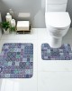 Cross-border modern minimalist diatom mud floor mat, absorbent and stain-resistant bathroom, U-shaped two-piece toilet mat set available for delivery.