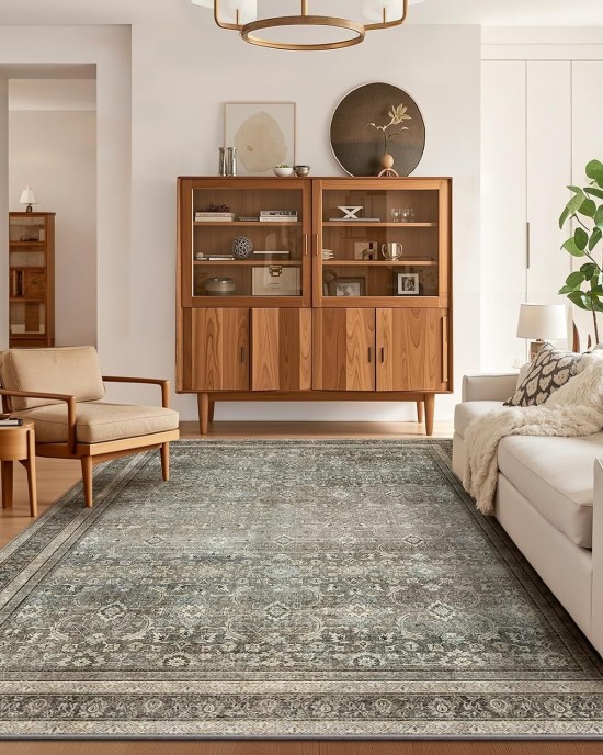 Cross-border vintage Persian carpet, home living room, non-slip and dust-resistant carpet, easy-care carpet for hotels and B&Bs