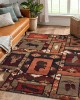 Cross-border American living room rugs, Amazon's hot-selling foldable living room rugs, American ethnic-style floor mats.