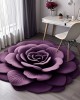 Specially shaped floral diatom mud floor mat, quick-drying, absorbent, non-slip bathroom and toilet floor mat, easy-care bedroom floor mat