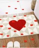 Cross-border Valentine's Day shaped faux cashmere floor mat, non-slip entrance bathroom doormat, easy-care bathroom doormat. Cross-border Valentine's Day shaped faux cashmere floor mat, non-slip entrance bathroom doormat, easy-care bathroom doormat.