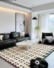 Wabi-sabi style living room rug, imitation cashmere non-slip carpet, luxurious large-area, full-coverage home bedroom bedside rug Wabi-sabi style living room rug, imitation cashmere non-slip carpet, luxurious large-area, full-coverage home bedroom bedside rug