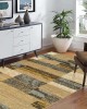 Simple and creative Geometric print carpet, non-slip, stain-resistant, and easy-care carpet for the living room.