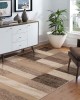 Simple and creative Geometric print carpet, non-slip, stain-resistant, and easy-care carpet for the living room.