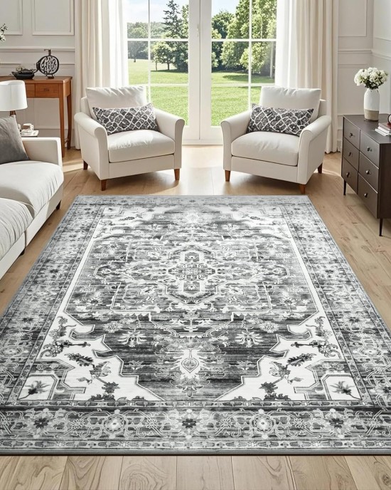 Cross-border Amazon Persian carpet, living room, stain-resistant, easy-care, dust-proof bedside decorative rug