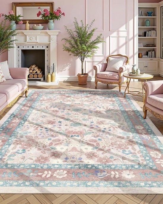Factory Direct Bohemian American Floral Rug, Living Room Decorative Rug, Non-Slip, Wear-Resistant Coffee Table Mat Factory Direct Bohemian American Floral Rug, Living Room Decorative Rug, Non-Slip, Wear-Resistant Coffee Table Mat