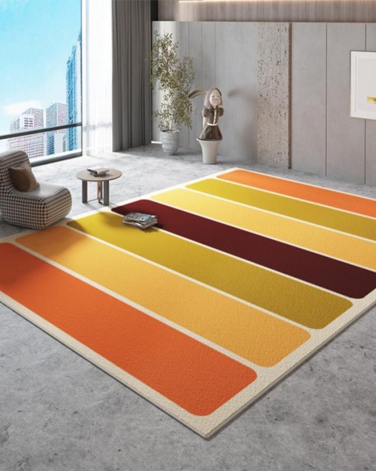 Dopamine Instagram-style imitation cashmere living room rug, non-slip bedside rug for girls' bedrooms, hotel and B&B decorative mat Dopamine Instagram-style imitation cashmere living room rug, non-slip bedside rug for girls' bedrooms, hotel and B&B decorative mat