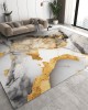 Cross-border factory direct-stock light luxury carpet, large-scale full-coverage living room coffee table mat, easy-care bedroom bedside rug