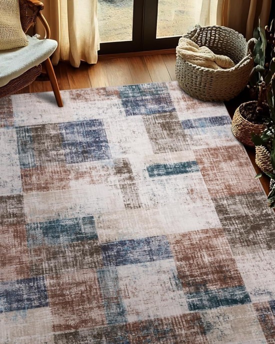 Cross-border Amazon abstract geometric print rug, non-slip, easy-care sofa coffee table mat for living room decoration. Cross-border Amazon abstract geometric print rug, non-slip, easy-care sofa coffee table mat for living room decoration.