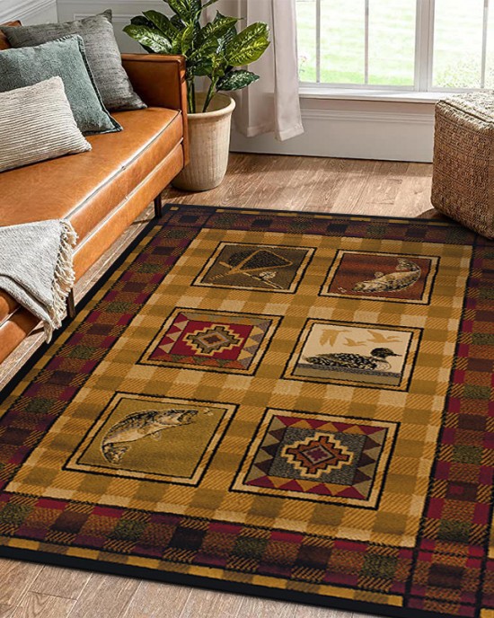 American country carpet, light luxury bedroom, living room, hotel, ethnic bedside rug, wall-to-wall vintage carpet.