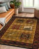 American country carpet, light luxury bedroom, living room, hotel, ethnic bedside rug, wall-to-wall vintage carpet.
