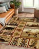 American country carpet, light luxury bedroom, living room, hotel, ethnic bedside rug, wall-to-wall vintage carpet.