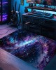 Cross-border Amazon starry sky carpet, stain-resistant and wear-resistant entrance doormat, gaming room, living room, and coffee table easy-care carpet