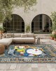 Cross-border cartoon Persian living room wall-to-wall carpet, non-slip and stain-resistant, outdoor terrace sofa blanket available for shipping