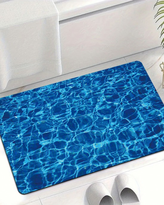 Creative visual corrugated diatom mud floor mat, absorbent, quick-drying floor mat for the bathroom, easy-care floor mat for the entryway. Creative visual corrugated diatom mud floor mat, absorbent, quick-drying floor mat for the bathroom, easy-care floor mat for the entryway.