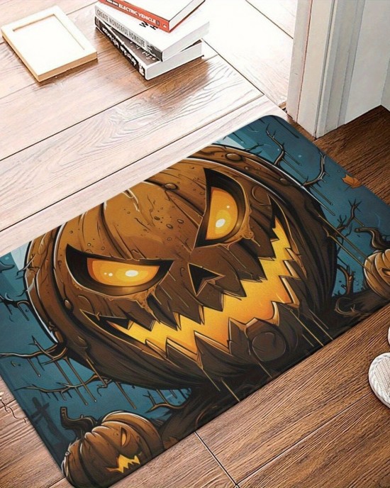 Cross-border Amazon Halloween floor mat, stain-resistant, easy-care floor mat for the home entryway, non-slip, absorbent floor mat for the bathroom. Cross-border Amazon Halloween floor mat, stain-resistant, easy-care floor mat for the home entryway, non-slip, absorbent floor mat for the bathroom.