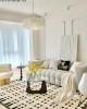 Wabi-sabi style living room rug, imitation cashmere non-slip carpet, luxurious large-area, full-coverage home bedroom bedside rug Wabi-sabi style living room rug, imitation cashmere non-slip carpet, luxurious large-area, full-coverage home bedroom bedside rug