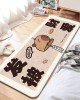 Cartoon imitation cashmere bedside decorative non-slip carpet, bedroom wall-to-wall carpet, thickened living room carpet available for dropshipping