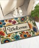 Temu labelled retro entrance doormats, absorbent, non-slip, easy-care entryway mats, cross-border supply